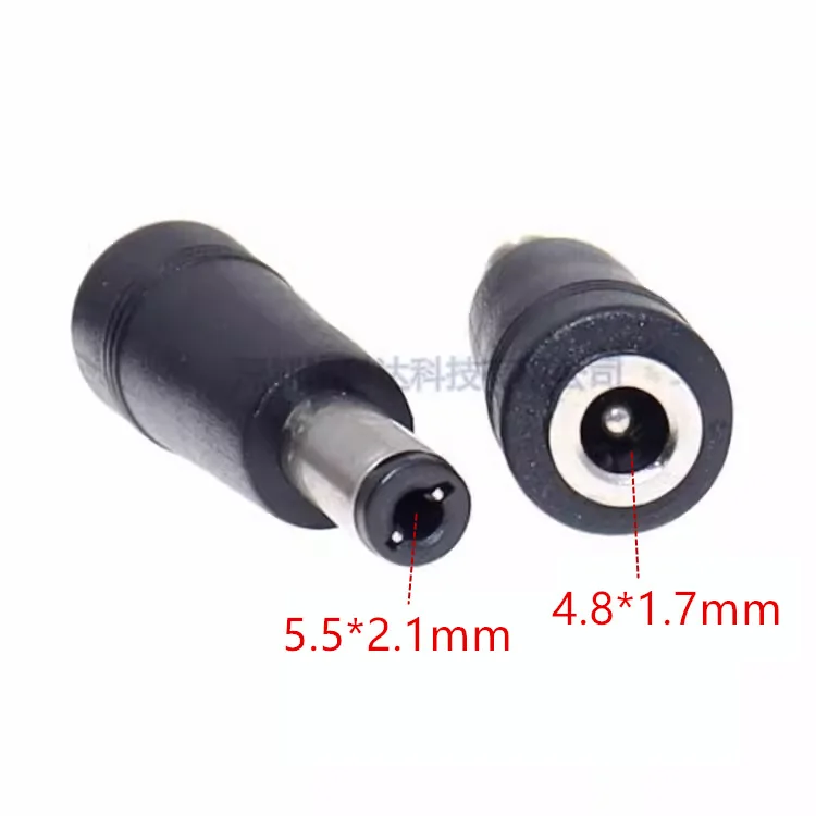 

For DC DC Power Converter Plug Converter 4.8 * 1.7 Female to 5.5 * 2.1/2 Male Power Adapter