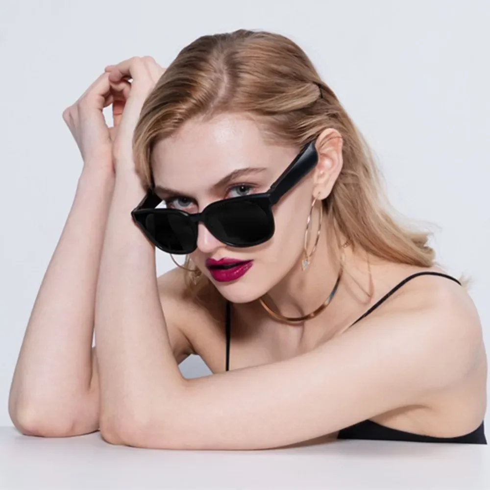 نظارات بلوتوث ذكية، نظارات شمسية صوتية، صوت محيطي، سماعة هاتف محمول، قيادة السيارة، مشغل موسيقى، مستقطب لاسلكي