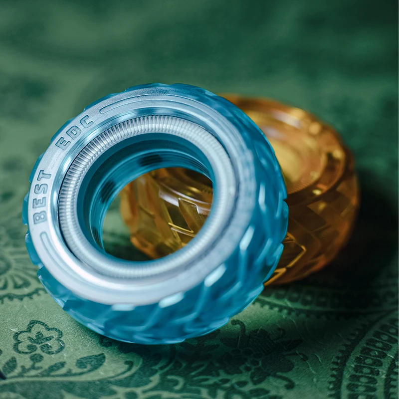 Anneau de paragraphe mécanique, roue à cliquet, carte à poussée magnétique, curseur, Fidget Roller Spinner EDC, soulagement du Stress, jouet sensoriel, anxiété