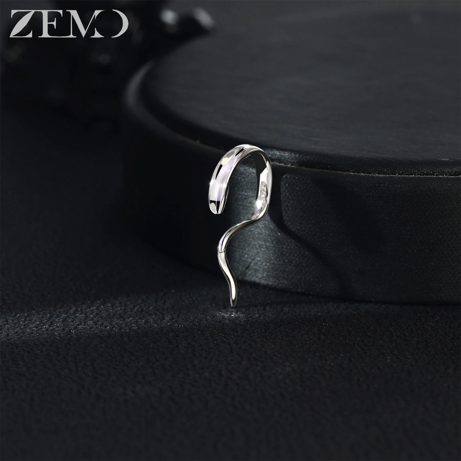 ZEMO 1 PC 16G Curved 925 Sterling Silver Labret Lip Piercing Unisex Feed In Cuff Ethnic Alternative Clip Piercing Body Piercings