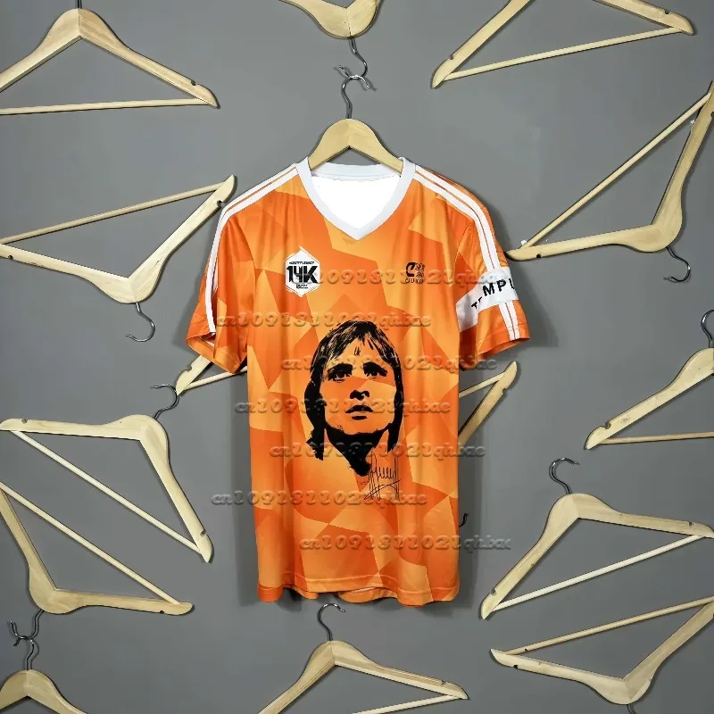 

Summer Johan Cruyff Legacy Men's Soccer Round Neck Short Sleeve Breathable Quick Dry T-Shirt Sports Casual Top, MOTO Style