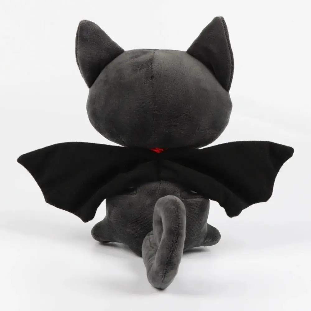 Batcat Halloween Bat Cat Plushies Big Eyes Stuffed Animal Cartoon Bat Cat Pluszowa zabawka Śmieszna czarna pluszowa lalka Halloween Bat