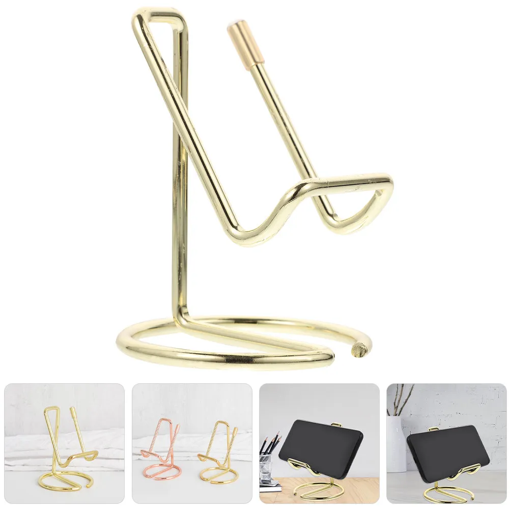 Sturdy Iron Phone Holder Business Card Holder Desk Card Stand Metal Display Stand for Mobile Phones Mobile Phone Bracket