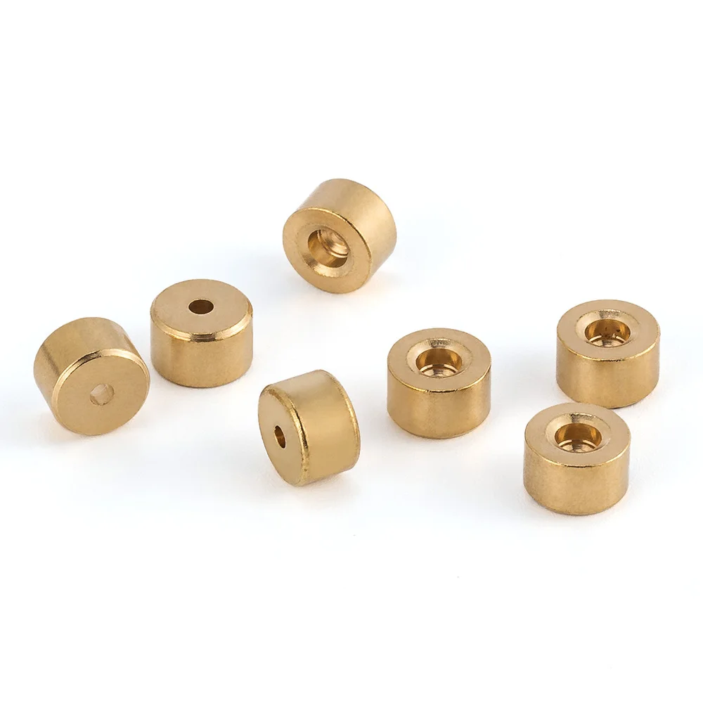 Brass Fishing Bead for Carolina Rig, Ticker Keeper, Sinkers Protects Knot, Make Noise Bass, 0.78g, 20 Pcs, 50Pcs