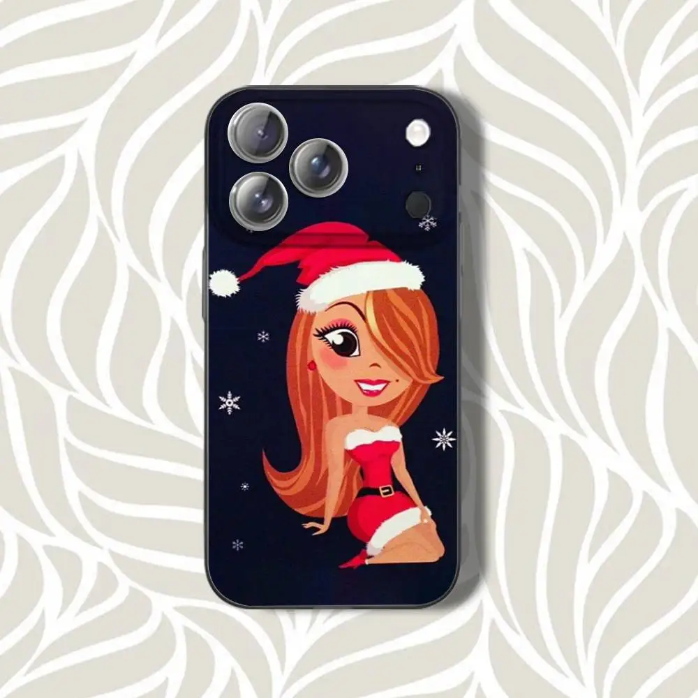 M-Merry C-Christmas-ES Матовый чехол для телефона для iPhone 17,12,11,14,13,15,16,Plus,Air,Pro,Max,E,Mini для MagSafe Magnetic Grey