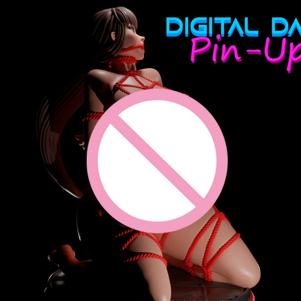 1:24 Shibari สาวผูก SM FUTA NSFW 3d พิมพ์เรซิ่นชุดของเล่น Gk Unpainted ตุ๊กตา WaiFu Diy ประกอบรูปปั้นตัวเลขของเล่น