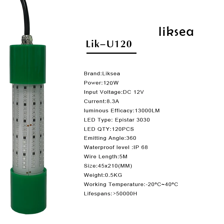

Новое поступление 2024, светодиодный погружной шнур длиной 30 футов, водонепроницаемый светильник переменного тока для подводной рыбалки