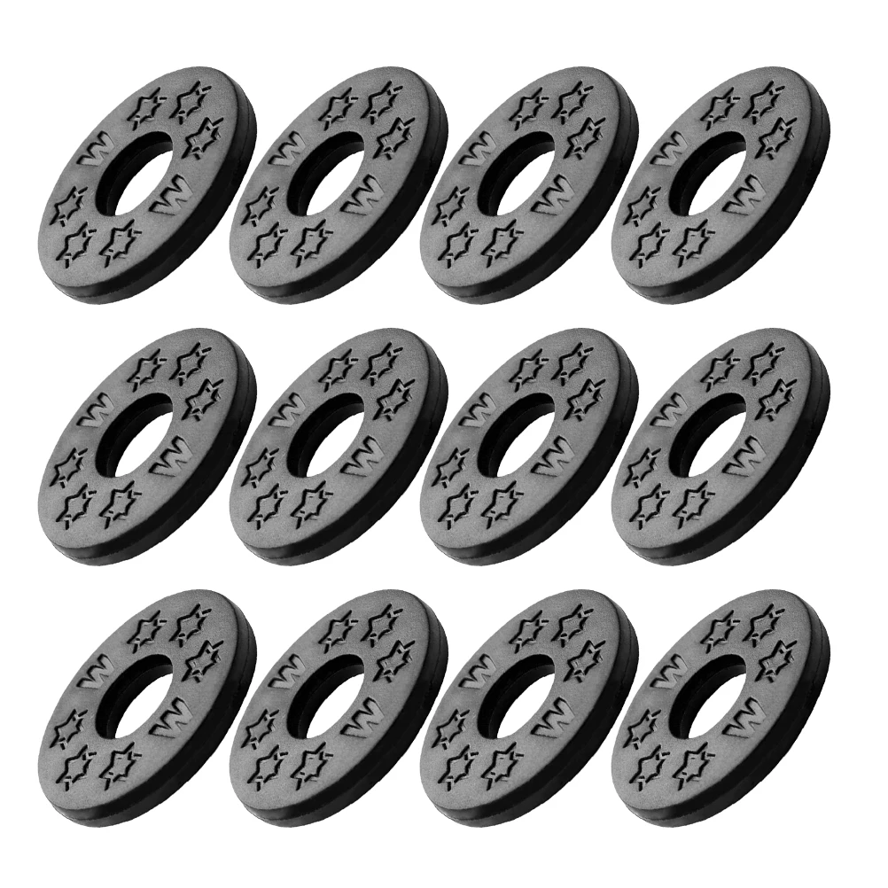 

24pcs Guitar Strap Gasket Locks Black Silicone Electric Acoustic Bass Accessories Strap Safety Pads Guitar Parts