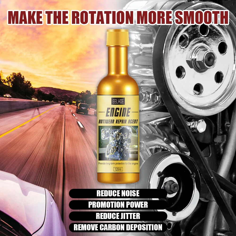 120ml Car Engine Wear Repair Agent Reduce Fuel Consumption Gasoline Diesel Oil Additive Engine Cleaner Catalytic Converter