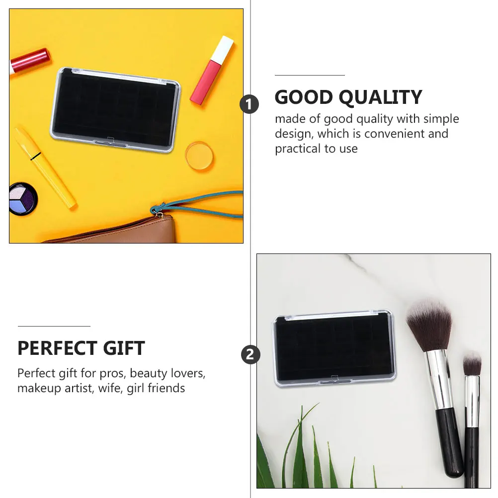 

2pcs Empty Eye Shadow Box Plastic Case for Lipstick Eyeshadow Storage Travel Makeup Accessories