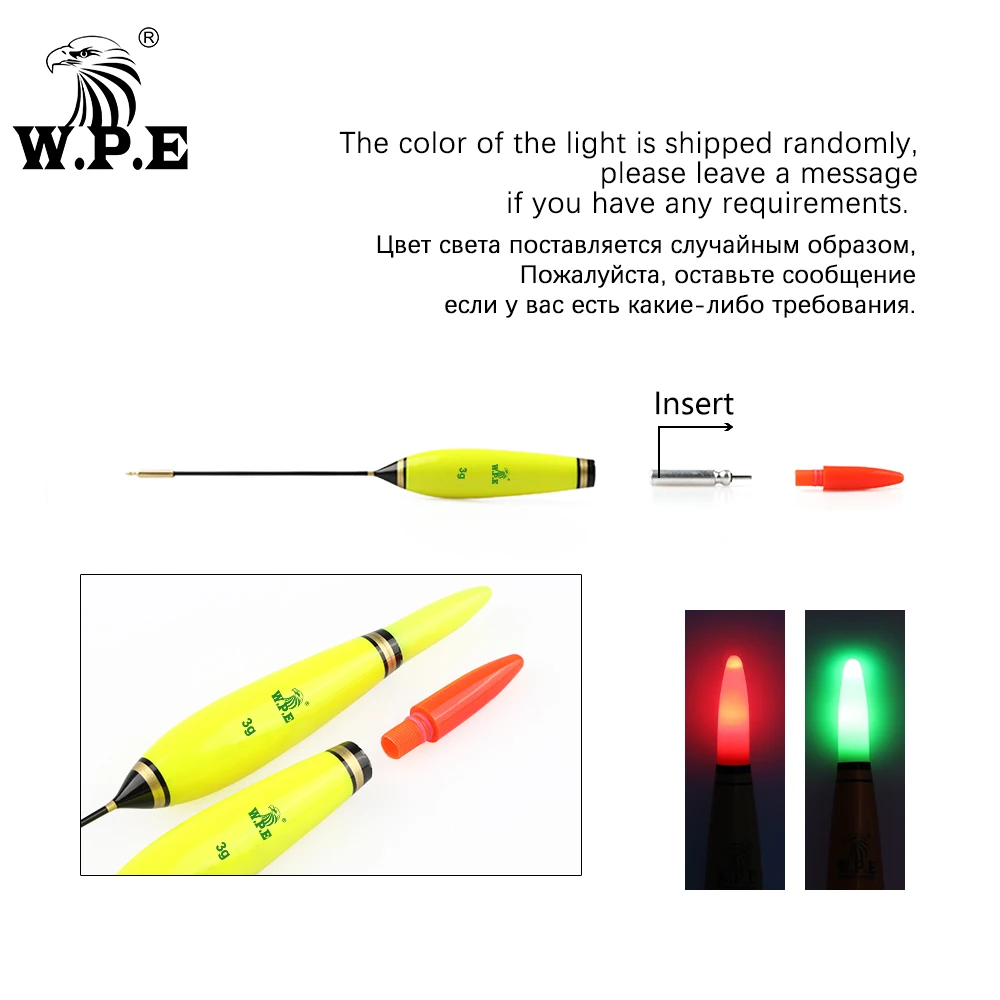 W.P.E Flotador LED nocturna – Boya vertical luminosa