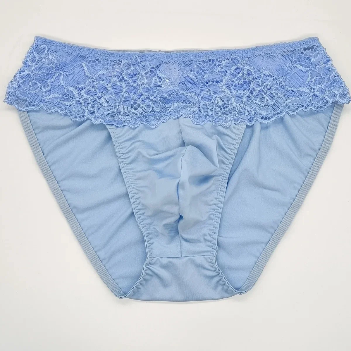 

Man's Lace Hem Briefs Live Show Dance Costumes DJ Club Private FKK Party BF Gift(oversize 100kg & 220pound can wear)