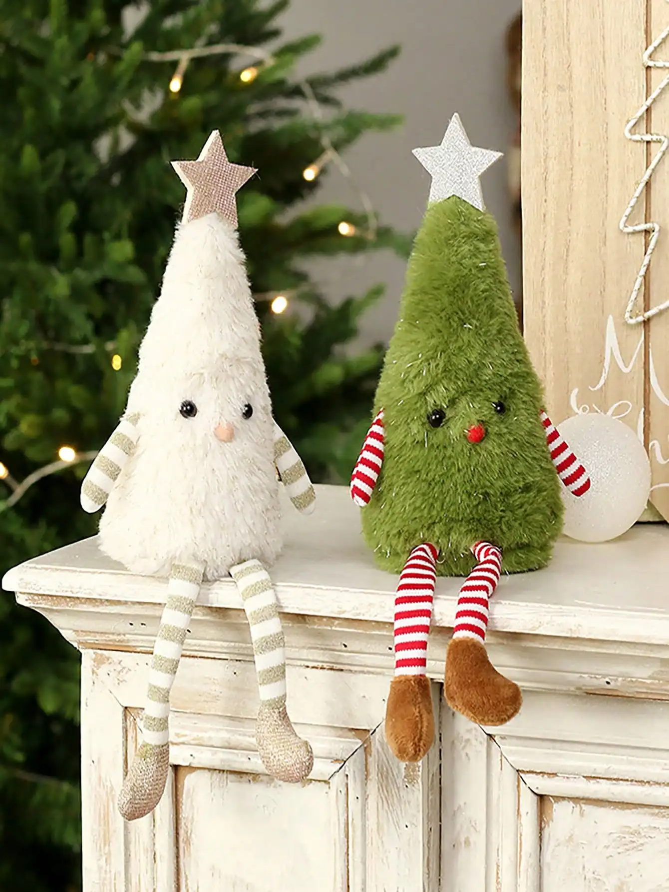 

1pcs Christmas decorations cute plush Christmas tree doll home party doll ornaments, party gifts, couple gifts