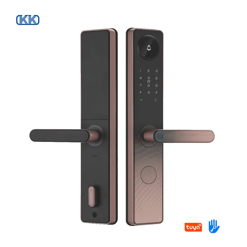 

Smart Fingerprint Door Lock Aluminum Alloy Construction For Wood/Steel/Stainless Steel Doors Tuya App/WiFi/SDK Remote Control