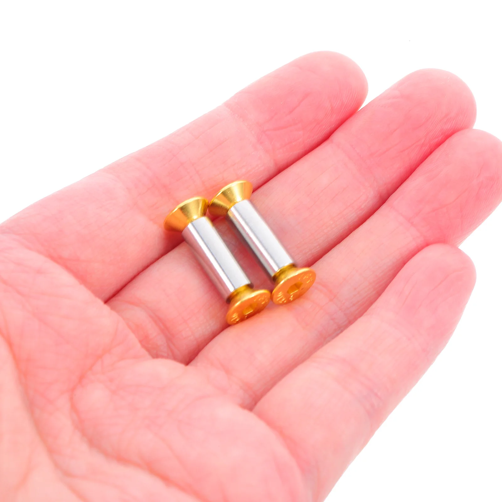 

2 Pcs Knife Handle Bolts DIY Toolsdiy Cutter Grip Rivets Clothing Golden Cutlery Fixing Nuts Chef