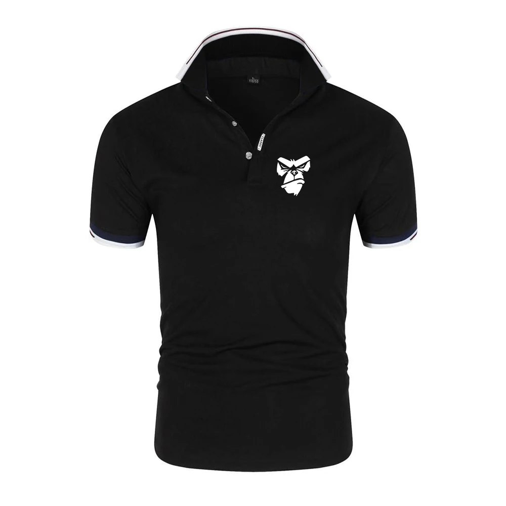 Hajime No Ippo Kamogawa Boxing Gym Men's Summer Breathable Short Sleeve Solid Color Casual for Men Lightweight Polo ﻿Shirt