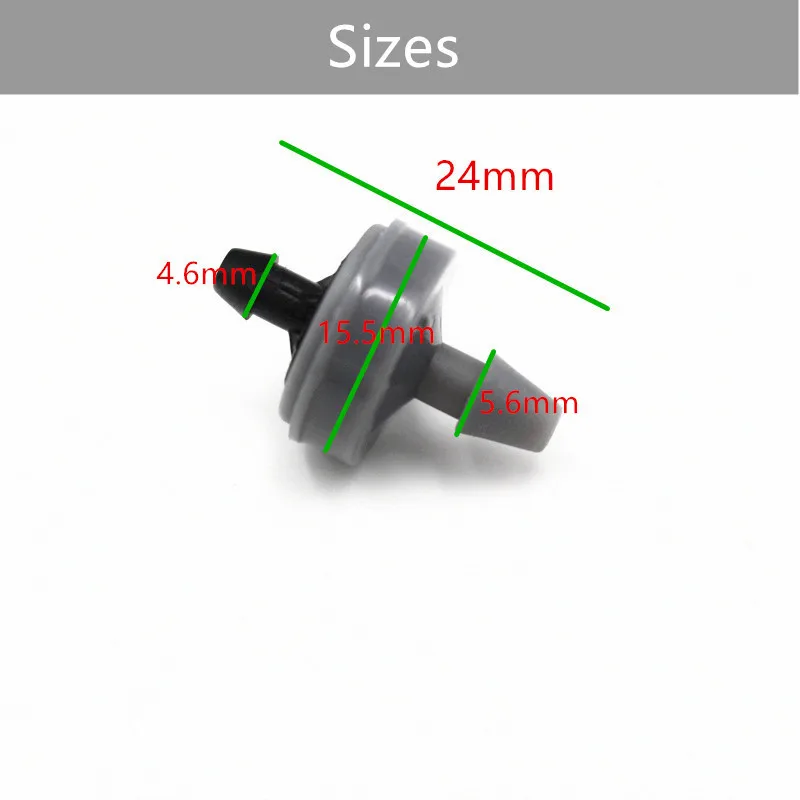 30pcs 2L 4L 8L Pressure Stable Flow Lawn Automatic Compensating Dripper Durable Compact Flexible Drip Irrigation Regulator