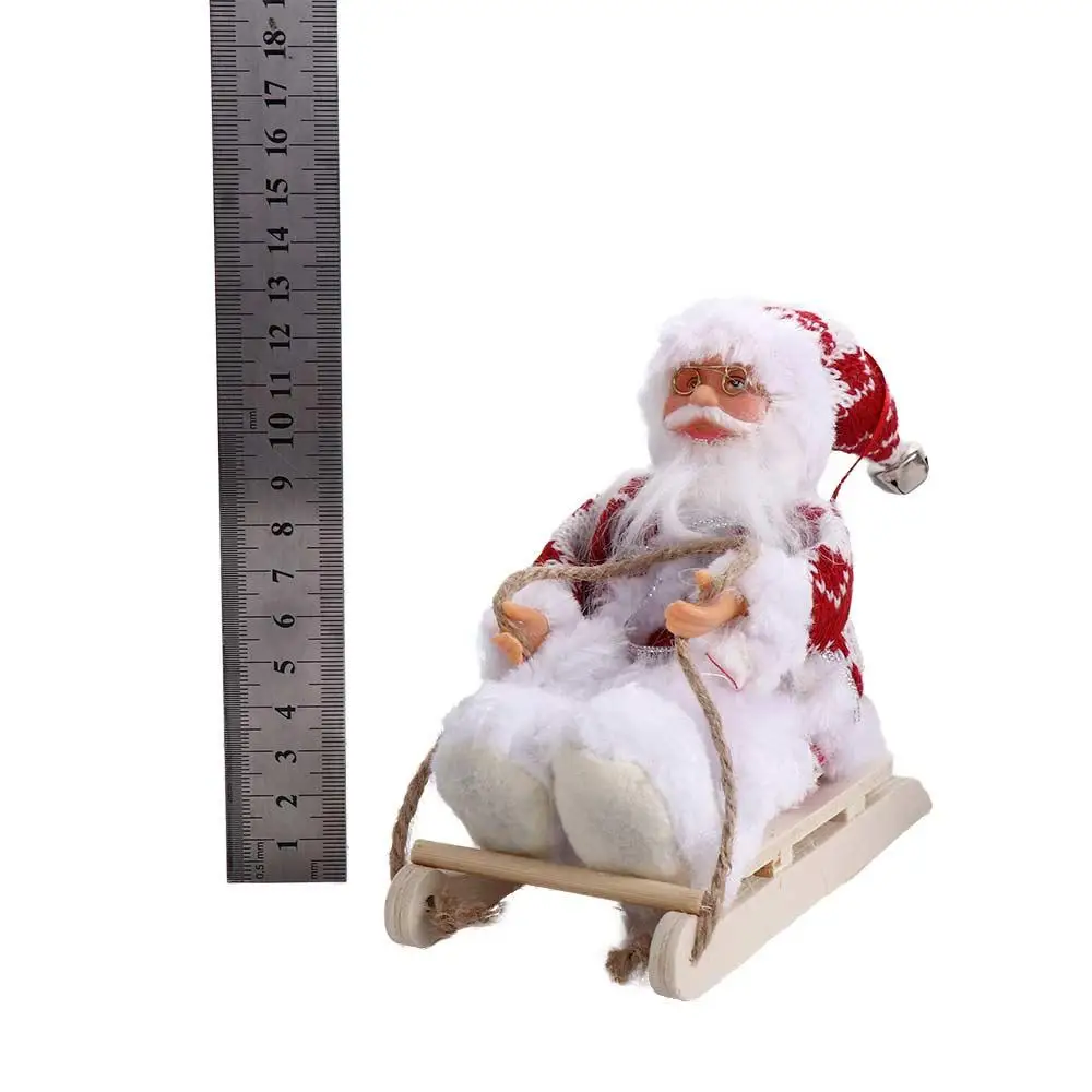 Decoração de mesa para casa n1n, presente para crianças, enfeites de árvore de natal, figura de papai noel, decorações de natal, pingentes pendurados, boneca de papai noel