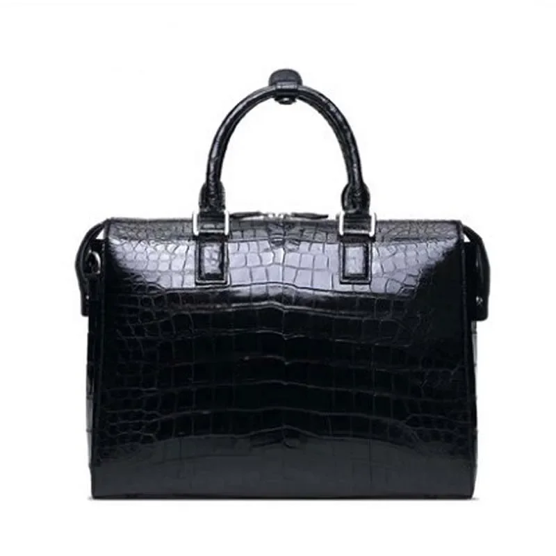 pugete crocodile man handbag computer bag crocodile leather business handbag man bag