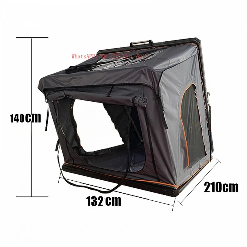 Upgraded 1. Aluminum Triangle Roof Top Tent Ox Four-season Double Layer Quick Automatic Opening Large Breathable Hard