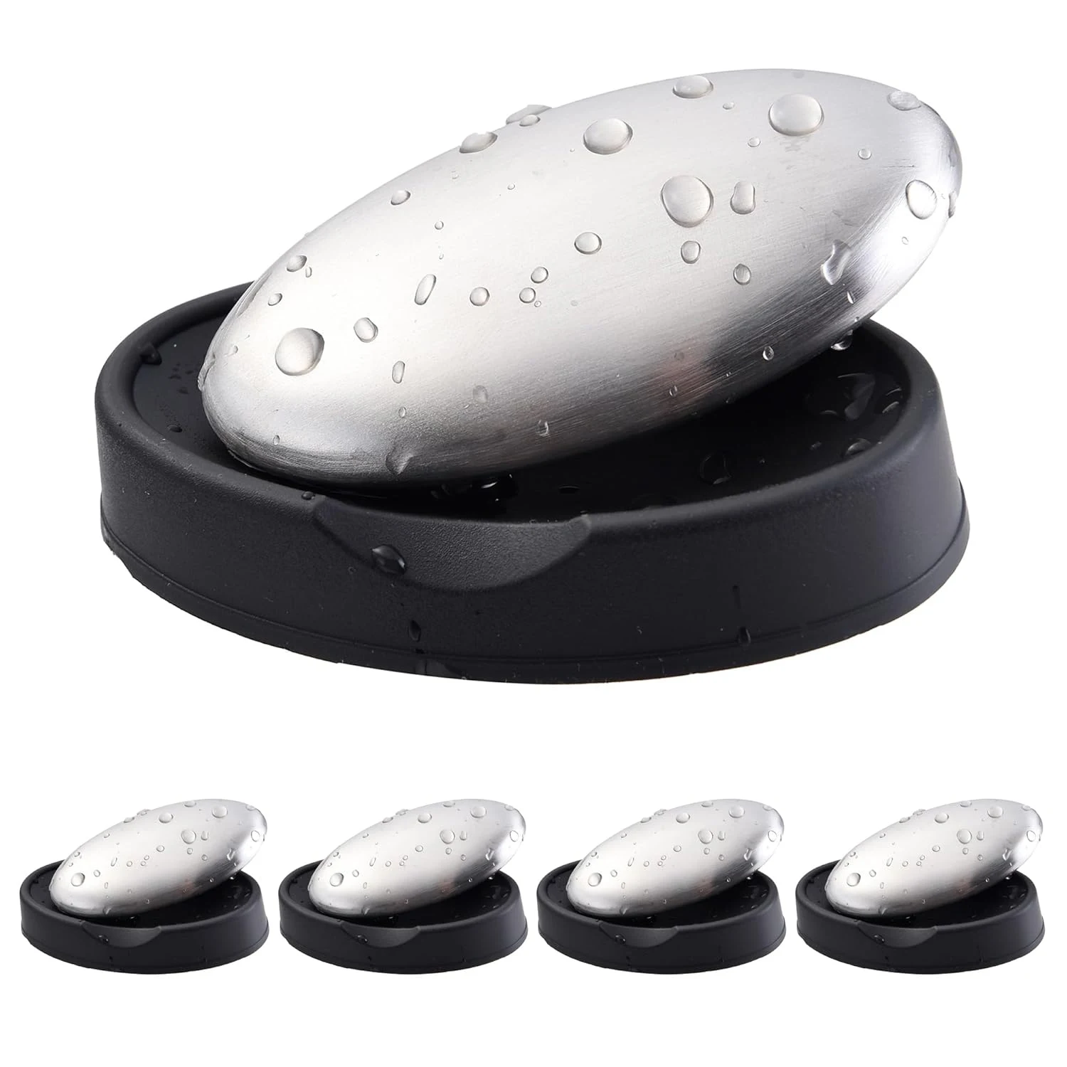 Metal Soap Oval Hand Washer 304 Stainless Steel Deodorant Soap For Deodorizing Cleaning Kitchen Tools And Odor Removal