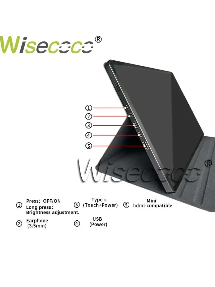 11 Inch 2K OLED Touch Panel Display 1728x2368 4:3 IPS Ultra-thin Portable Monitor Secondary Screen Raspberry Pi