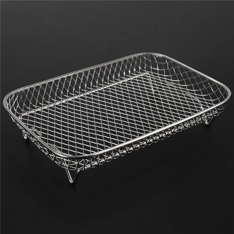 

L55A-Air Fryer Rack For Ninja Dual Air Fryer, 3-Layer Food Dehydrator Rack Toast Rack Grill Air Fryer Accessories