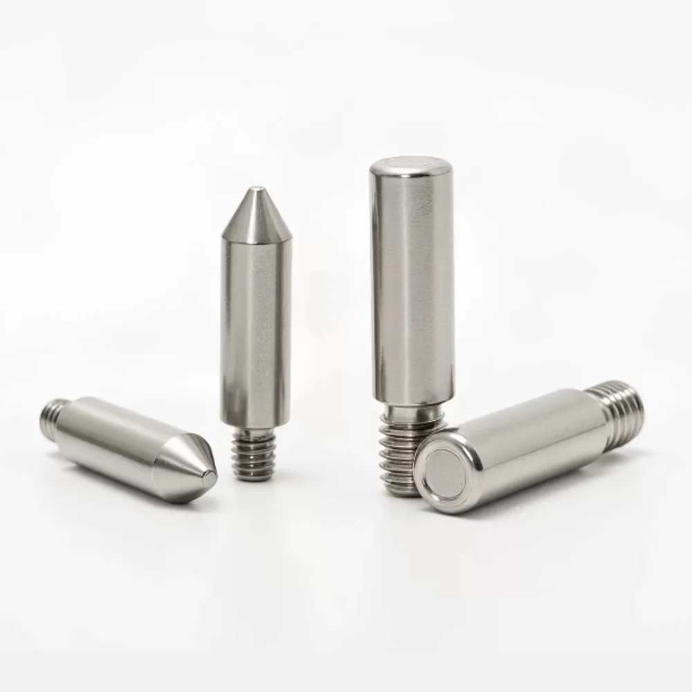 10 Stück/Beutel Edelstahl 303 Positionierstifte M6 Konischer Rundkopf mit Flachkopf Außengewinde Metall-Einsatzschraube 5mm Verriegelungsbefestigung – Detail 9