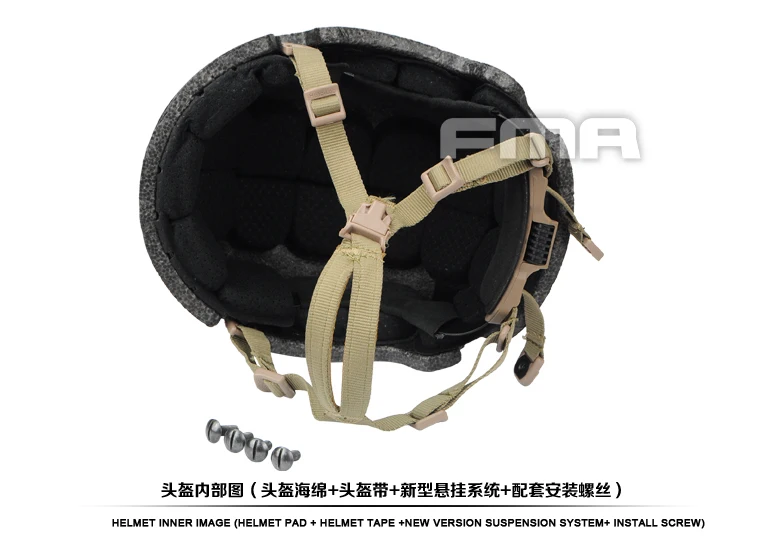 Outdoor Sports Tactics FAST New Helmet Suspension System + Advanced Memory Sponge + Helmet Foam Accessories TB1050