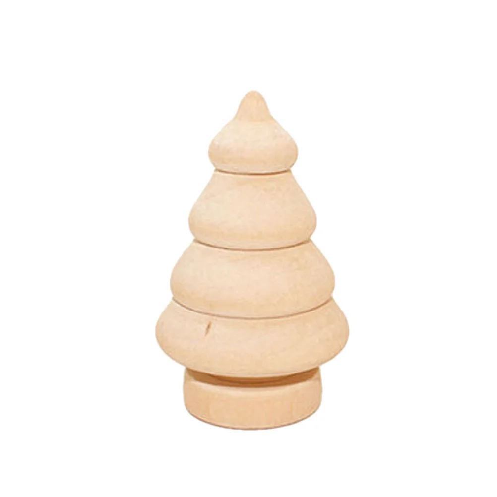 10 Pcs Kids Painted Toy DIY Decor Childrens Toys Baby Dolls Bamboo Educational Craft Children’s