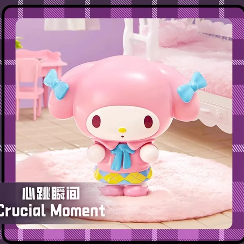 

Original Sanrio Heartwarming Lens Figurine Series Blind Box Melody Kuromi Cute Figurine Home Desktop Figurine Gift Friends