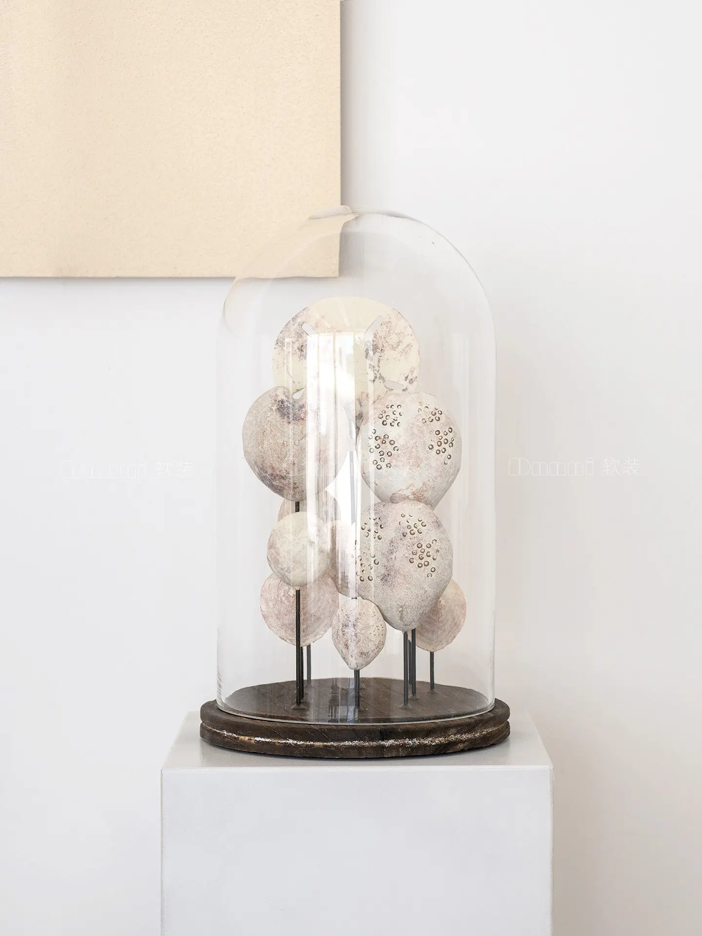 

Shell Glass Cover Ornament Modern Light Luxury Model Room Hotel Clubhouse Living Room TV Cabinet Desktop Decoration