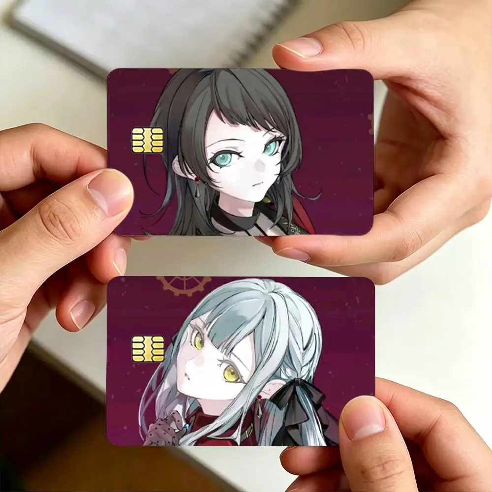 BanG Dream Anime A-Ave Mujica Decorative Waterproof Film Skin Cover Credit Card Stickers Debit Front Bank Bus Pass