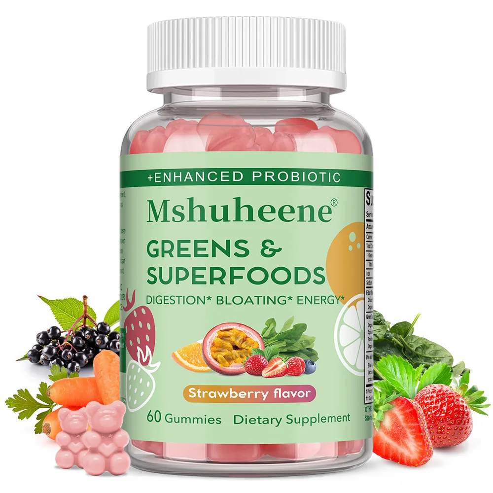 

Probiotic Gummies - Prebiotics, Digestive Enzymes, Gut Health, Digestion, Bloating Relief & Immune Support, Nutrient Absorption