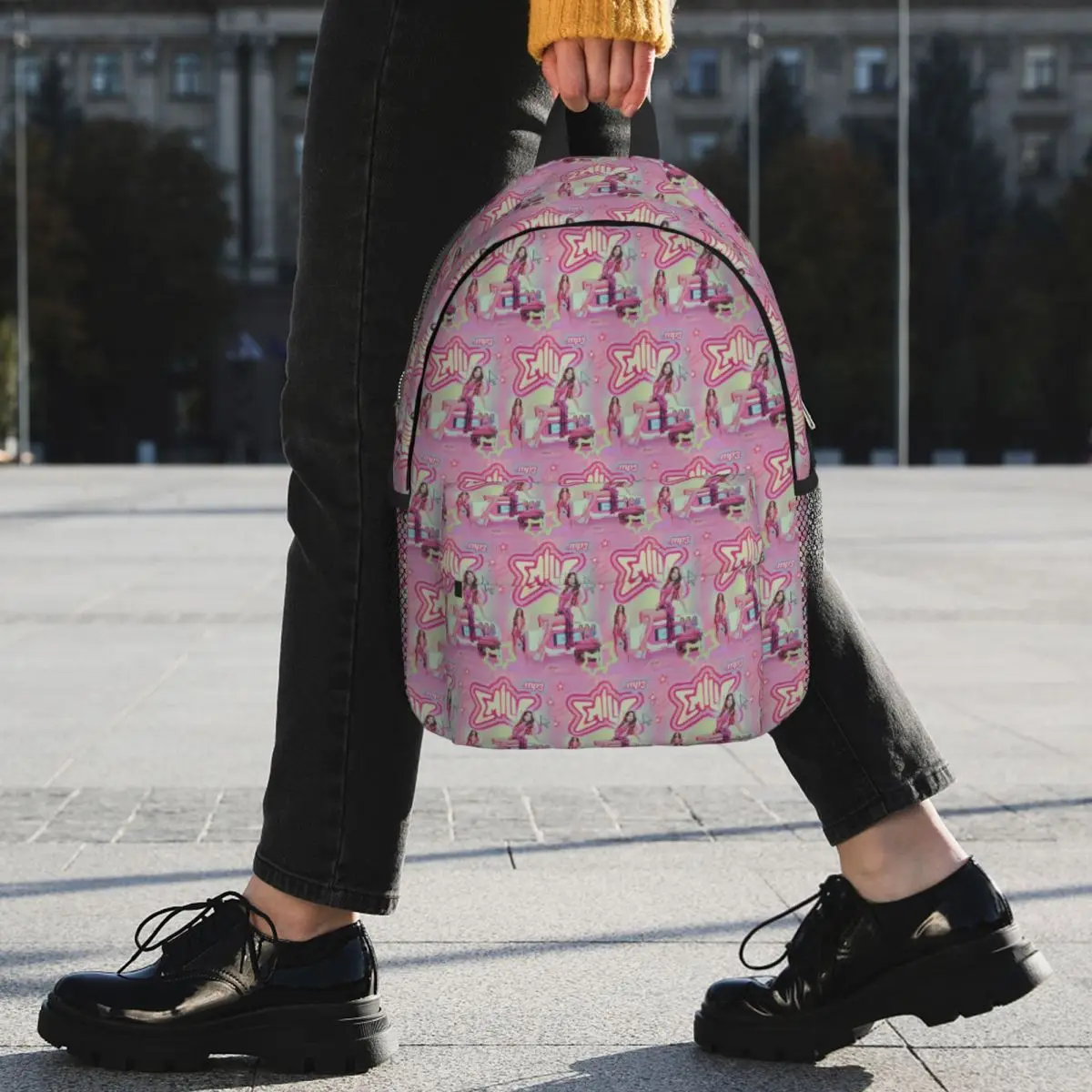 MP3 Emilia Mernes Backpack Student BookBag Children School Bag Computer Shoulder Bags for Boys Girls