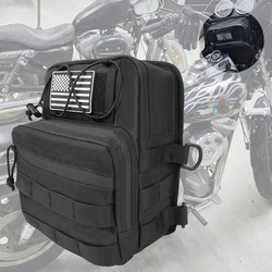 for Harley Softail Dyna Sportster Street Bob Handlebar Bag Club Style Utility Molle T-Bar Bag Motorcycle Tool Pouch Storage Bag