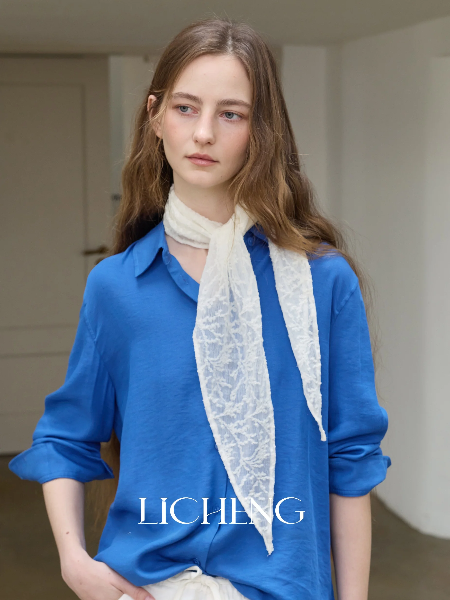 麗城ウールレース刺繍ダイヤモンドスカーフ-レディース新作2026-ホリデーヘッドスカーフ-装飾スカートカーテン-韓国風シルク三角スカーフ