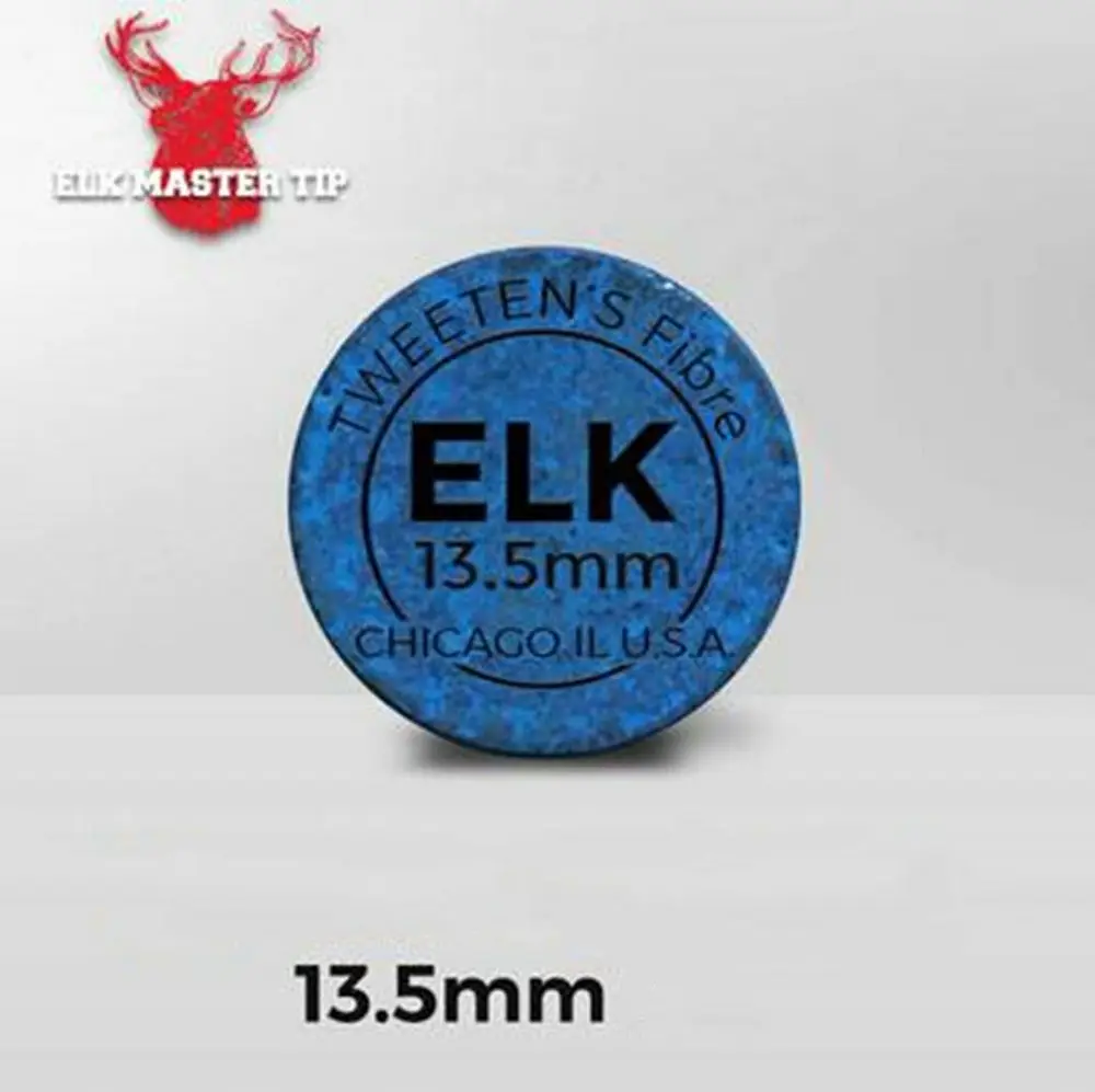 ELK Professional Billiard Snooker Master Cue Tip 10/10.5/11/11.5/12.5/13.5mm Hardness Medium Bule Color