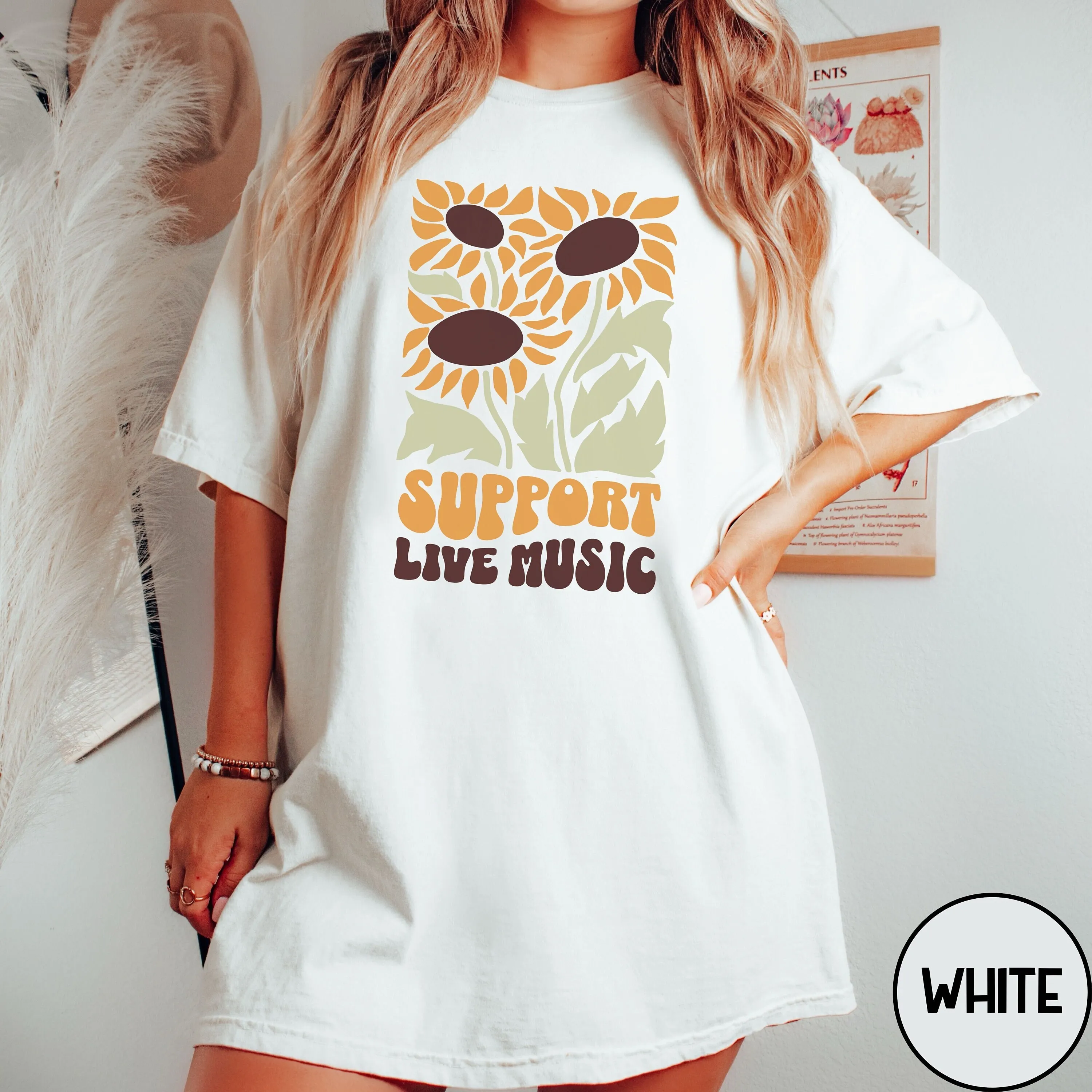 Support Live Music T Shirt Concert Outfit Teacher Guitar Player Dj House Therapy Musician