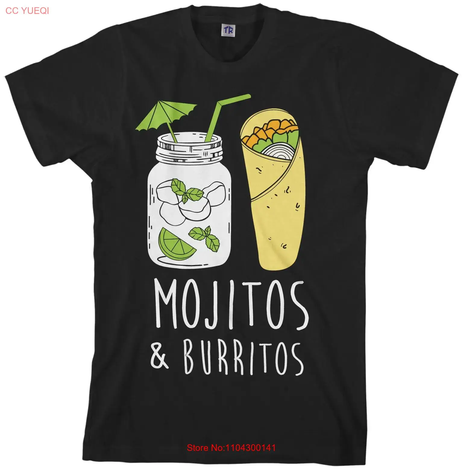 Mojitos & Burritos Men's T-Shirt Fun Drinking Shirt