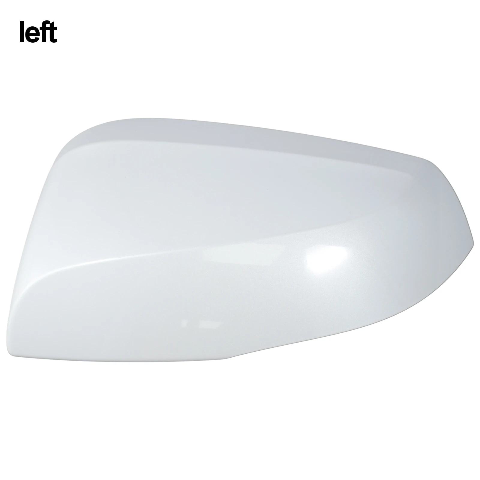 

Side Wing Mirror Cover Pearl White Rearview Shell Easy Mirror Adjustment High-quality Plastic Long-lasting Performance