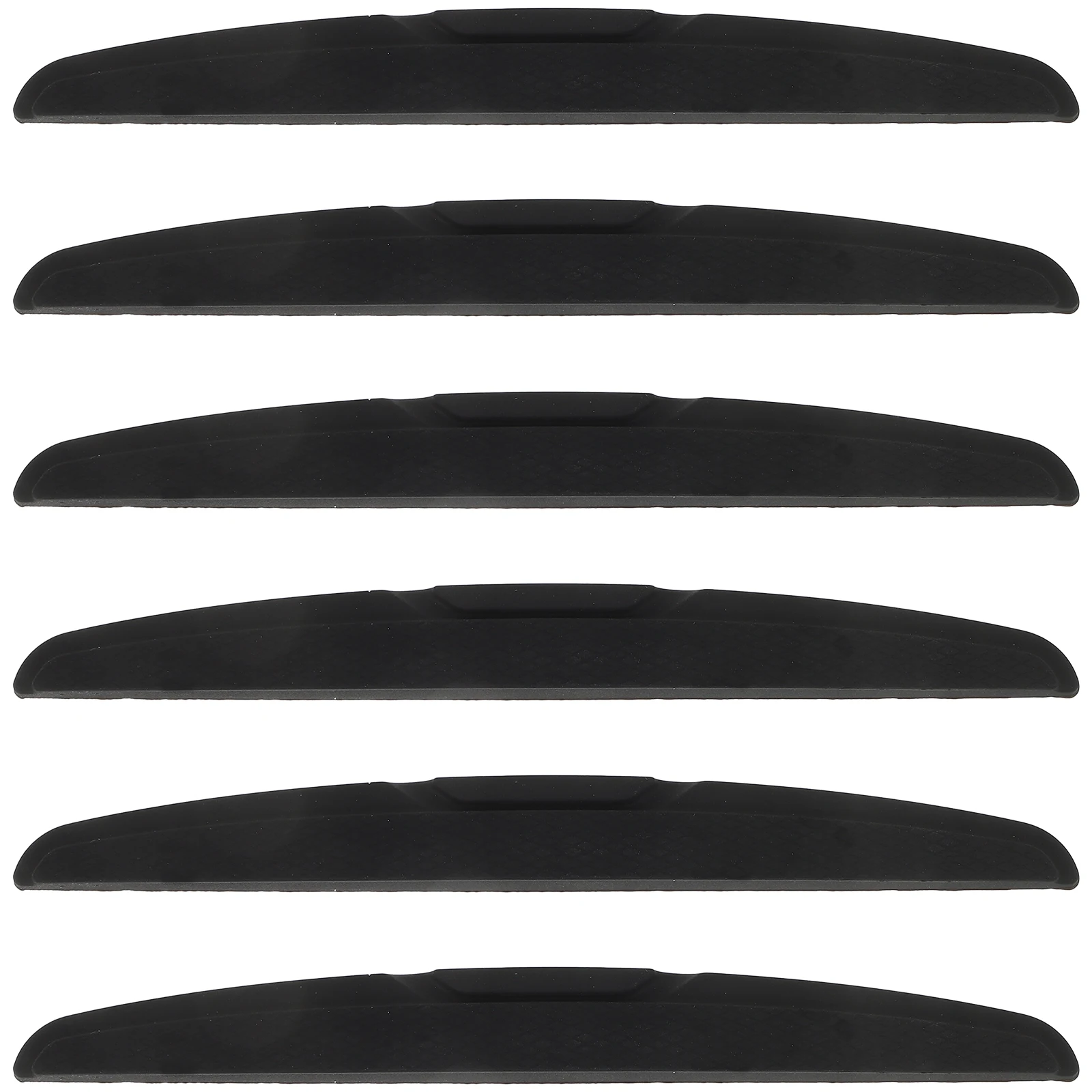 

6pcs Car Door Anti-collision Sticker Rubbing Strips Guard Trim Bumper Protector Black Patch Silicone Edge Guards Rearview