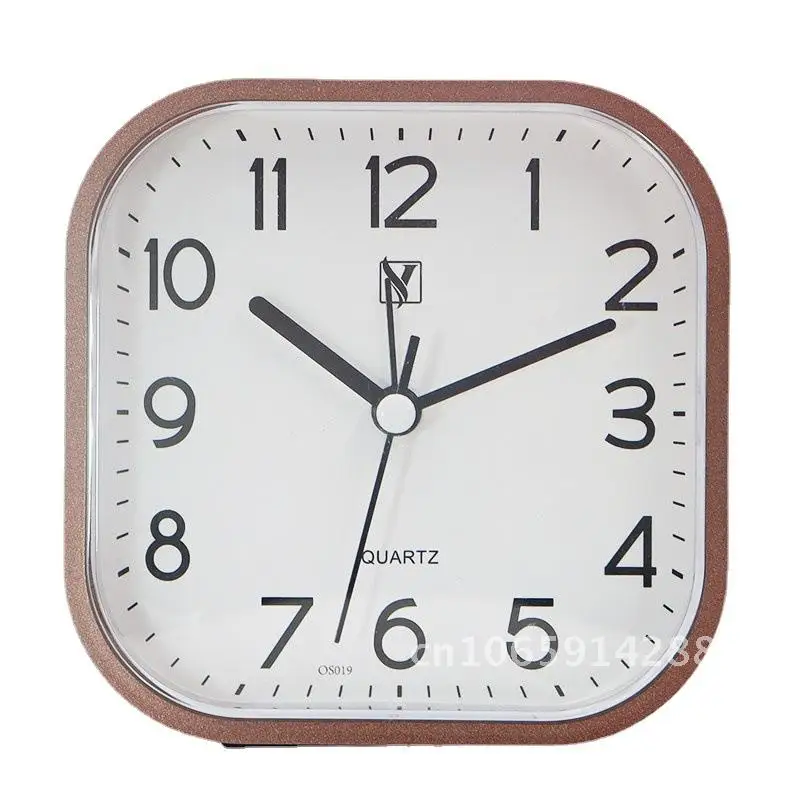Large Character Student Alarm Clock LCD Display Quiet Tabletop Bedside Clock Modern Minimalist Design Battery Operated