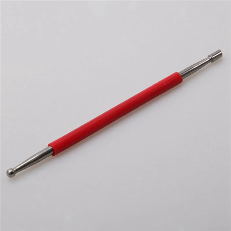 

AB15-3 шт., инструменты для резьбы по коже ручной работы, набор ракеток для резьбы по коже, красный и серебристый