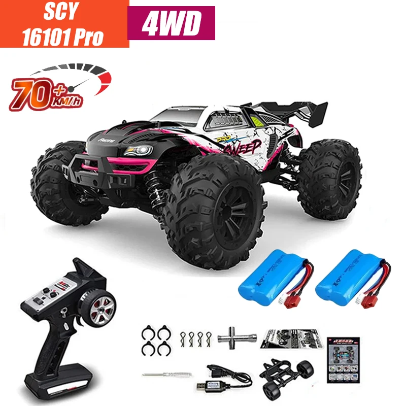 MJX VS RC Car SCY 16101 16102 PRO 4WD 70Km/h 1/16 High Speed Drift Monster Off-road Remote Control Vehicle Electric Crawler image 3