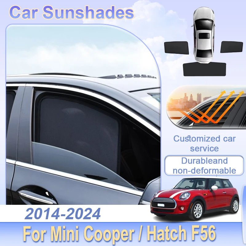

Sunshade For Mini Hatch F56 Cooper 2014~2022 2023 2024 Magnetic Car Shield Windshield Curtain Side Window Sun Shade Accessories