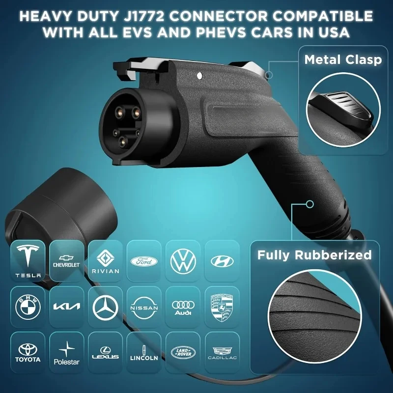 เครื่องชาร์จ EV ระดับ 2 คริสต์มาส - เครื่องชาร์จ EV 48 แอมป์ระดับ 2, สถานีชาร์จรถยนต์ไฟฟ้า 240V, เครื่องชาร์จ EV ระดับ 2