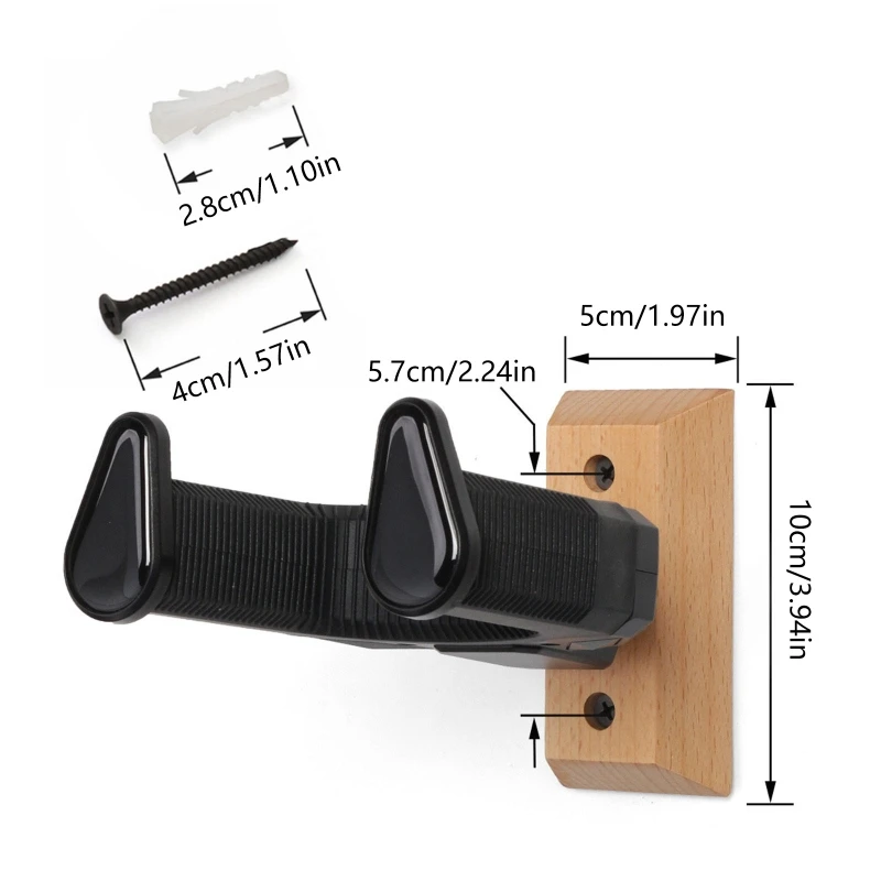 Guitar Wall Mount Hangers Rack Auto Lock Display Stand Musical Instrument Support Stand Wall Hook Easily to Install