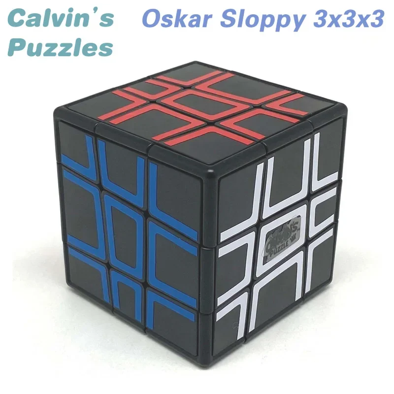 Calvin's puzzels Oskar Sloppy 3x3x3 magische kubus zwart lichaam H-holle stickers Speed Twisty puzzel Brain Teasers educatief speelgoed