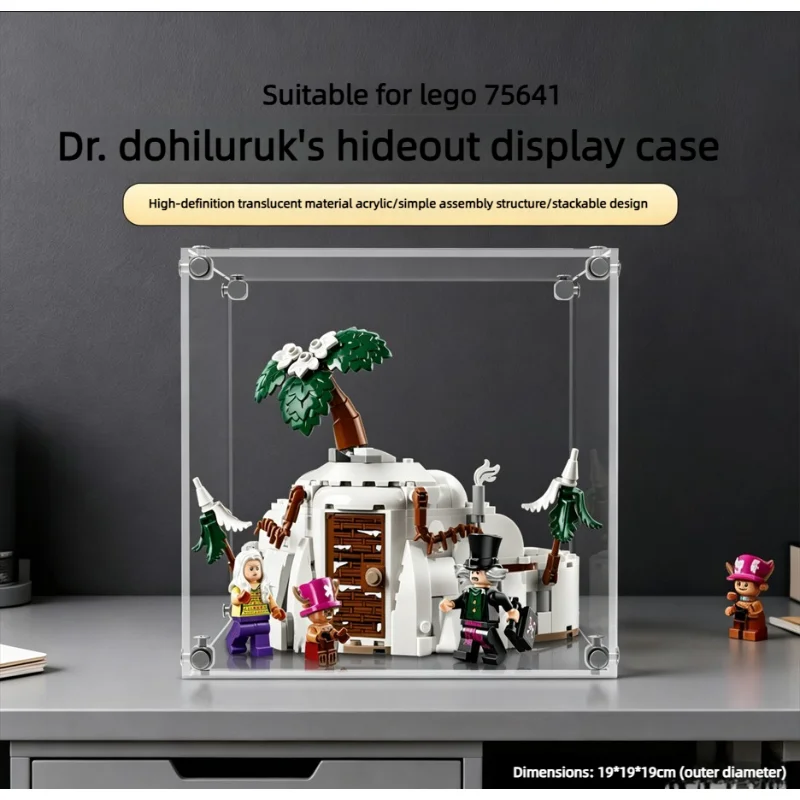 Suitable for Lego 75641 Doctor Hiriluk Hideout Building Blocks Acrylic Display Case 75641 Storage Showcase(Excluding Lego set)